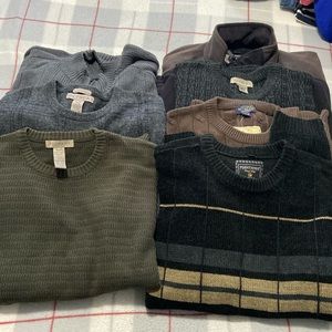 lot of men’s pullover sweaters
